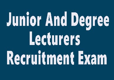 Junior And Degree Lecturers  Recruitment Exam From December 15th